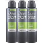 Dove Men + Care Extra Fresh 48 Hour Deodorant Spray, 3 Pack